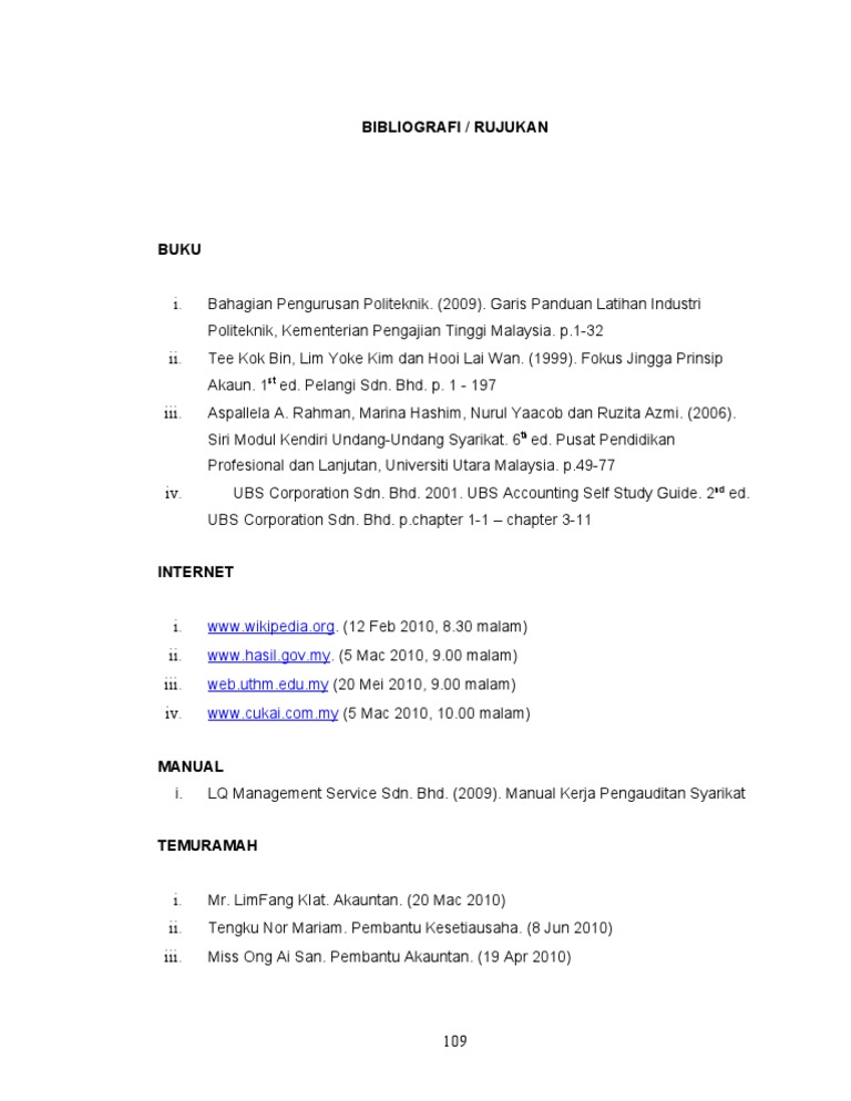Bibliografi Rujukan Pdf