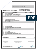 Electrical Inspection Checklist