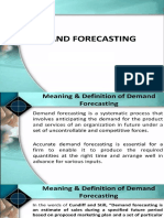 Demand Forecasting Supply Analysis