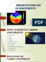 Paper Presentation On Carbon Footprints