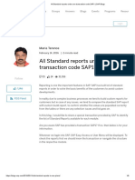 All Standard Reports Under One Transaction Code SAP1 - SAP Blogs