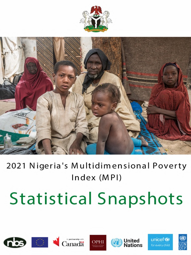 2022 Nigeria Multidimensional Poverty Index - Statistical Snapshots | PDF
