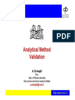 Analytical Method Validation