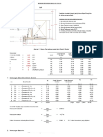 Hasil Evaluasi Analisa Struktur Retaining Wall