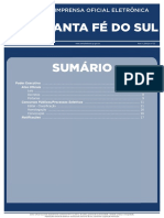 Santa Fé Do Sul Sumário: Imprensa Oficial Eletrônica