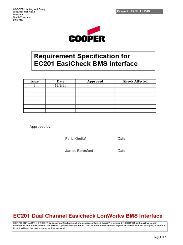 EC201 EasiCheck BMS Interface Specs | PDF | Computer Engineering ...