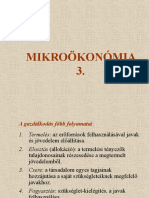 Mikroökonómia 3 (Üzleti)