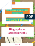Yr. 3 - Eng - Biography - 2nd March 2022