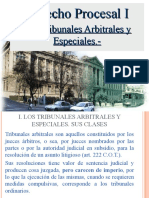 Los Tribunales Arbitrales y Especiales (Unidad 5, Procesal I)
