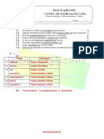 2.6 Classe de Palavras - Verbos - Ficha Trabalho (1) - Soluções