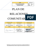 TK-SIG-P-03 Plan de Relaciones Comunitarias (Presupuesto)