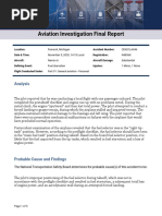 Aviation Fuel Starvation Causes Crash