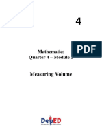 Math 4 - Q4 - Week 3 4 - Module 2 - Measuring Volume