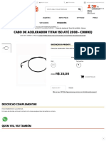 Cabo de Acelerador Titan 150 AtВ 2008 - Cobreq - Marquinhom