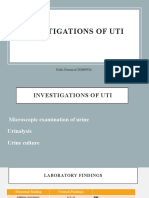 Investigation of UTI