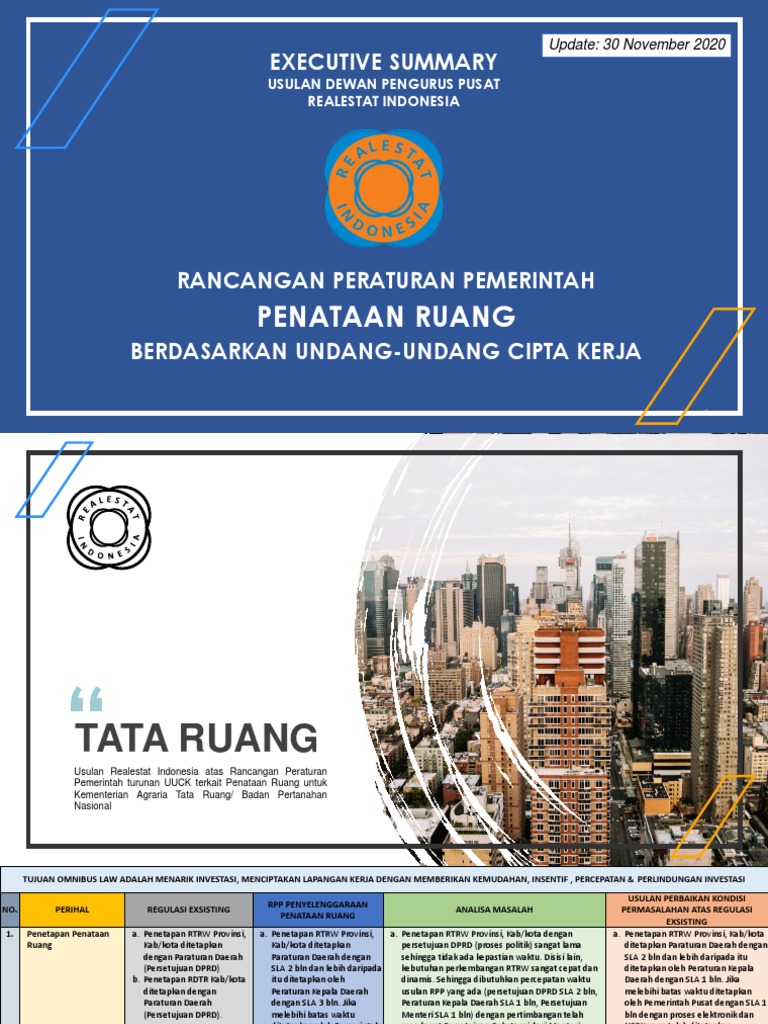 Exsum - Tataruang - Usulan Rei 071220 1607332924.431 | PDF