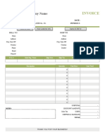 Simple Invoice Template Discount Amount Sales Report