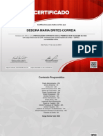 Certificado - EBRADI Debora
