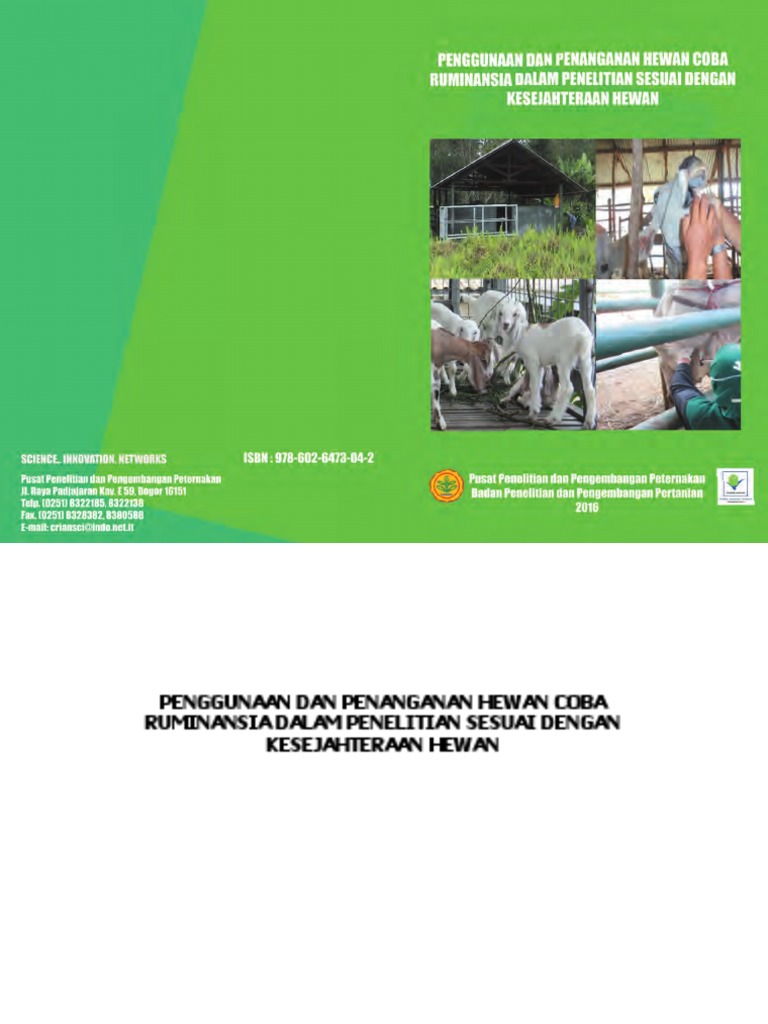Penanganan Hewan Coba Ruminansia | PDF | Griya & Taman | Sains & Matematika