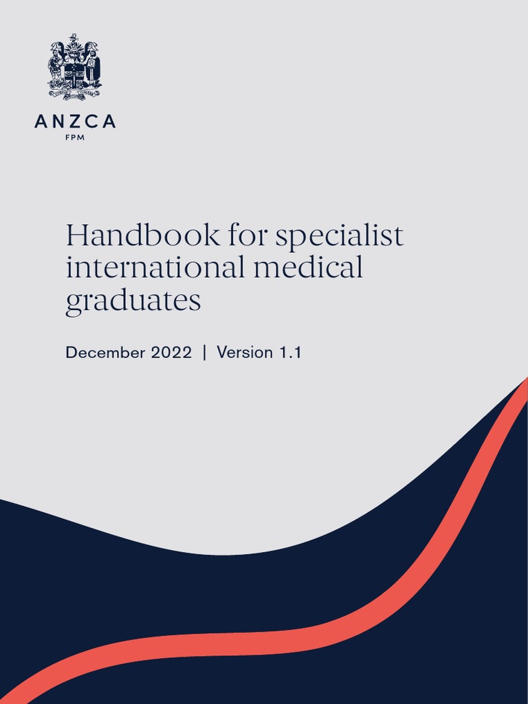 Guide to the ANZCA Specialist International Medical Graduate Pathway ...