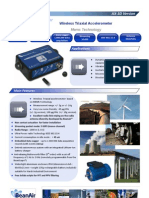 Wireless Sensor For Measuring Acceleration, Shock & Vibration