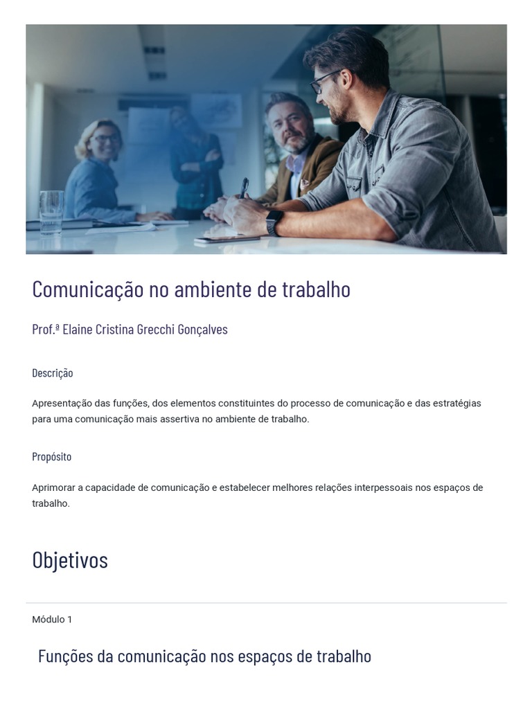 Comunicação No Ambiente de Trabalho | PDF | Comunicação | Informação