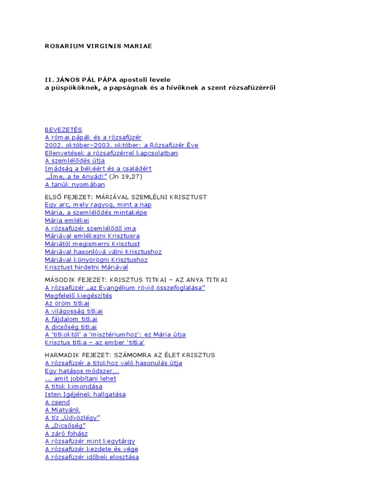 Rosarium Virginis Mariae PDF