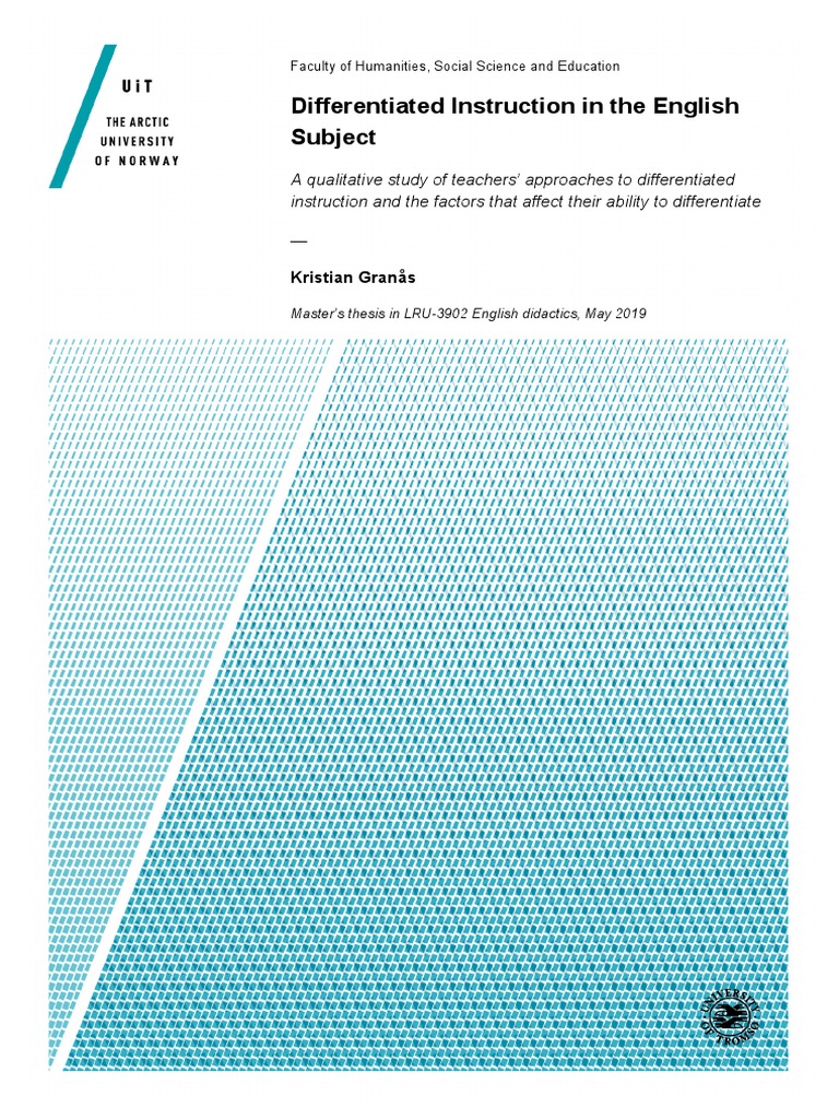 Differentiated Instruction in English Teaching | PDF | Differentiated ...