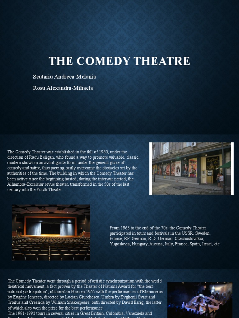 The Comedy Theatre Pdf Theatre Comedy
