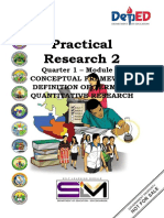 Practical Research 2: Quarter 1 - Module 6: Conceptual Framework & Definition of Terms in Quantitative Research