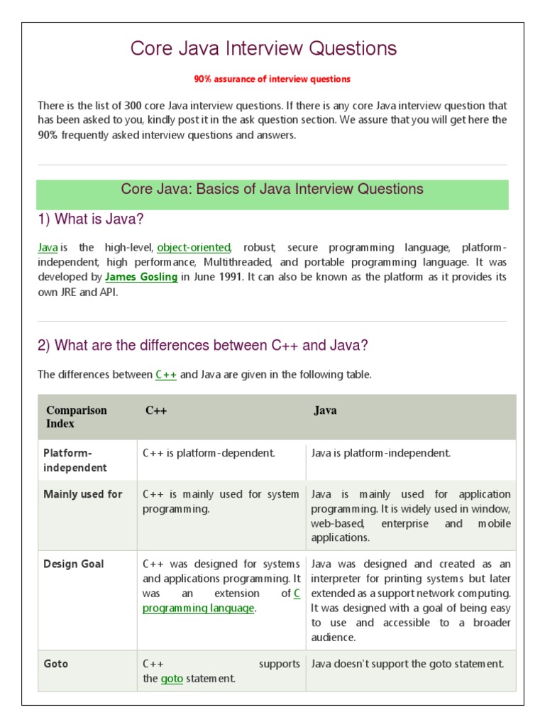 Java Interview JavaTpoint PDF Programming Constructor Object Java interview javatpoint pdf programming constructor object