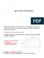 Optimize Assignment Problem LPP Hungarian Method