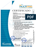 Certificado #8279-22 Grua Articulada - Juan Arredondo