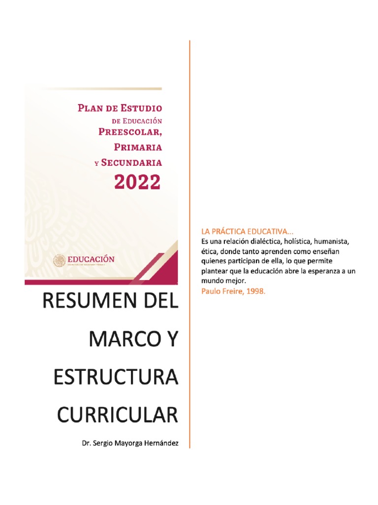 Resumen MC - Plan de Estudio 2022 | PDF | Plan de estudios | Educación ...