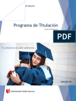 Programa de Titulación UCV - Guía completa de registro online