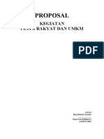 Proposal Kegiatan Pesta Rakyat Dan Umkm