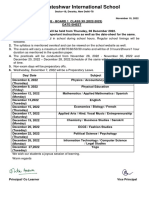 PB1 Datesheet & Syllabus XII 2022-23