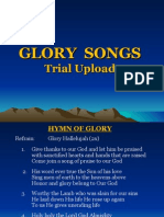 Glory Songbook Trial Upload