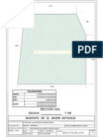 Sección Vial: ESCALA: - 1:100