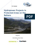Hydropower Projects in Protected Areas on the Balkans