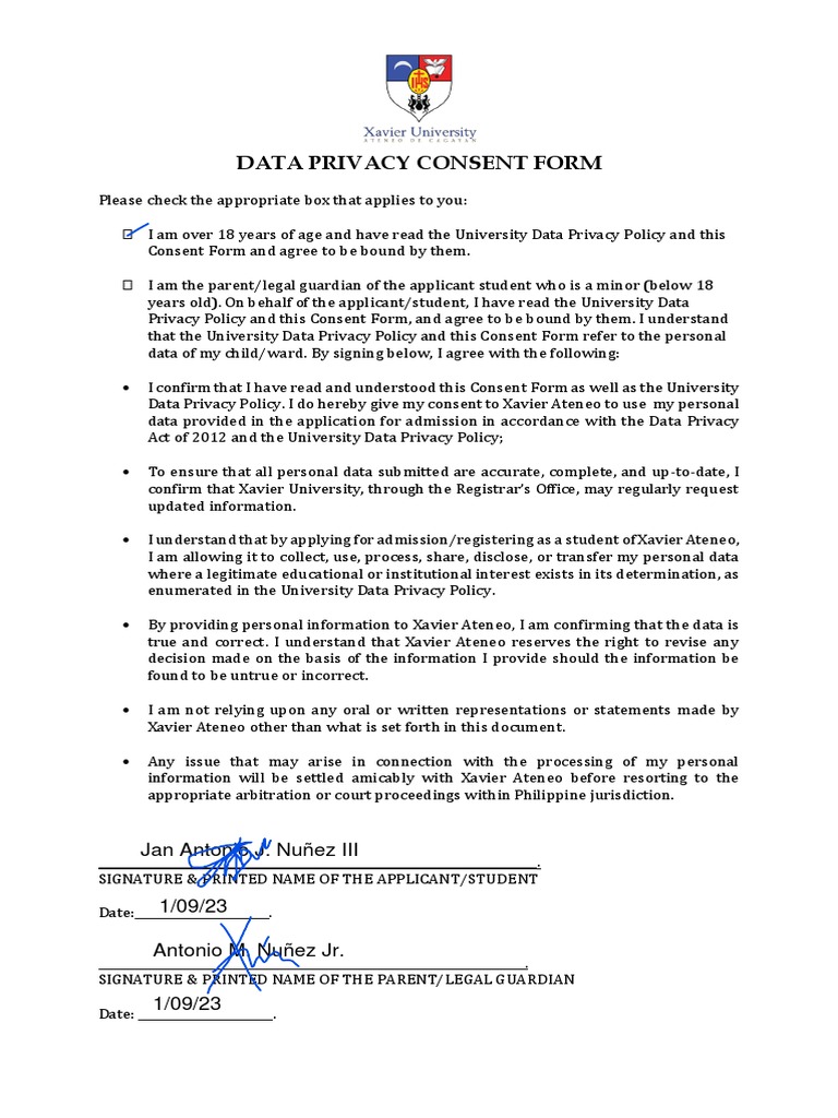 Xu Terms Of Agreement Data Privacy Use Signed Pdf Privacy