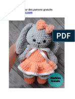 Lapin en Robe Amigurumi PDF Modele Gratuit Au Crochet