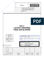Layout - Foundation Drawing - Air Blower