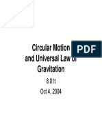 Circular Motion and Universal Law of Gravitation