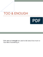 Too Much or Too Little - When to Use Too and Enough