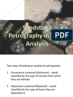 Sandstone Petrographyin Basin Analysis