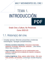 Historia Del Cine - INTRODUCCIÓN