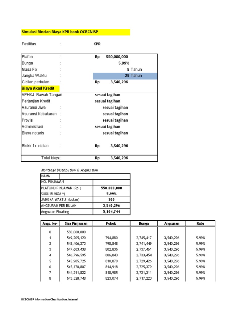 Simulasi Angsuran KPR PDF
