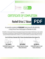 FLEX2LEARN Certificate of Completion - Rashell Erica I. Tabuena