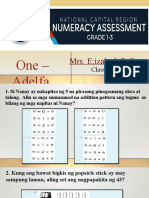 Amplified Numeracy Assessment Grade 1